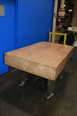 36 X 60 X 8 Starrett B Crystal Pink Granite Surface Plate