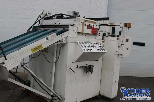 50" x .034" RBI #SM448, 3 over 4 straightener, 7-rolls, 4" roll diameter, hydraulic, #69016 - Image 2