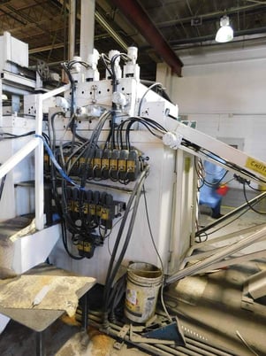 50" x .034" RBI #SM448, 3 over 4 straightener, 7-rolls, 4" roll diameter, hydraulic, #69016 - Image 3