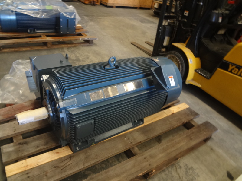 200 HP 1200 RPM General Electric, Frame 449T, TEFC, BB/RB, new, 2300/ ...