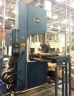 Image 3 for 35" x 16" DoAll #D-900, vertical diamond band saw, 16" work height, 15 HP, 278" L band, 2012, #22120