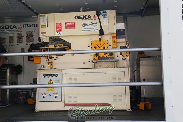 5" x 5" x 3/8" Geka #Bendicrop-60s, 60 ton, 10" throat, 3/4" stroke, 7.5 HP, New - Image 7