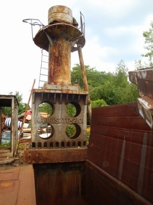 Harris #TG2101, baler, approximate specifications: automatic cycling (3) 100 HP motors, 60" x 72" x 240** - Image 1