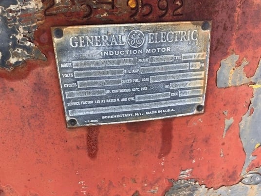 400 HP 3570 RPM General Electric, Frame 6337Z, ODP, 2300 Volts - Image 3