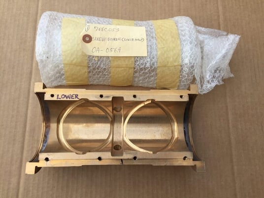 Warren bearing, sleeve, upper & lower, main circ pump type 25 VP, propeller pump, TDH discharge - Image 1