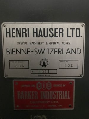 Hauser #2BA, jig bore, 350mm X, 200mm Y, 390mm Z, 2-Axis table, 130 mm, 390mm stroke of vertical slide, Morse - Image 2