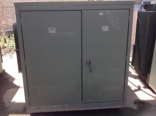 500 KVA 2400 Delta Primary, 480 Delta Secondary, MGM, pad mount, dead front, radial feed - Image 1