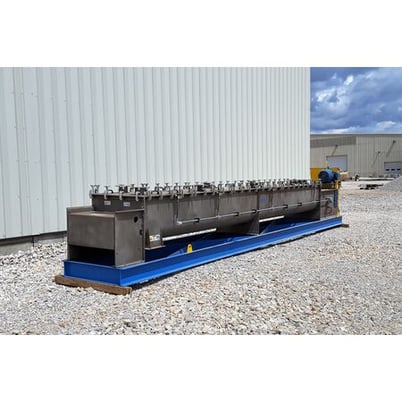 Andritz #DA30-21, Stainless twin agitator mixer/pug mill, 30 HP, unused, #14219 - Image 4