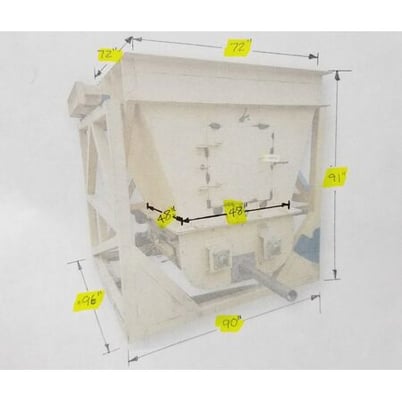 3" Acrison #BDF, bin discharge screw feeder, (2) agitators, #14916 - Image 3