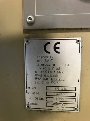 Langbow #TM38, adjustable twin head vertical bender, 72" CC, 1-1/2" tube, wheel well bender tooling, 1999 - Image 7