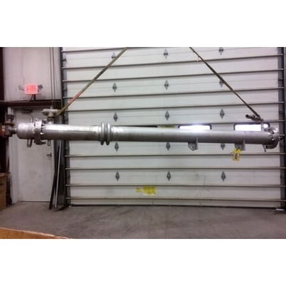 93 sq.ft., 150 psi, Allegheny Bradford sanitary heat exchanger, straight thru desing with shell expansion - Image 2