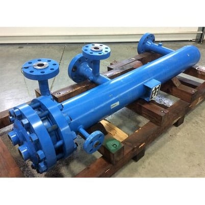 J.F.D. Tube & Coil Products shell & tube heat exchanger condenser, serial #11065, unused, #14742 - Image 2