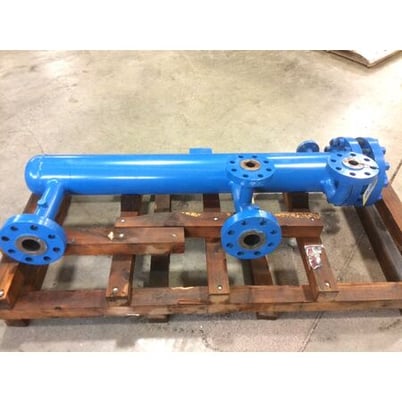 J.F.D. Tube & Coil Products shell & tube heat exchanger condenser, serial #11065, unused, #14742 - Image 4