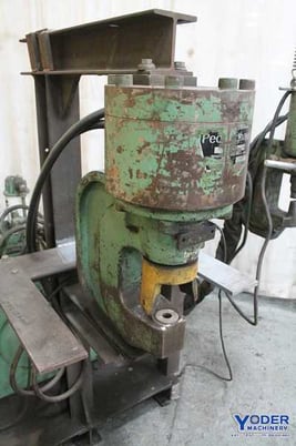60 Ton, Peddinghaus #PF-60, hydraulic webb & flange, pendant control, 10 HP, #66282 - Image 4