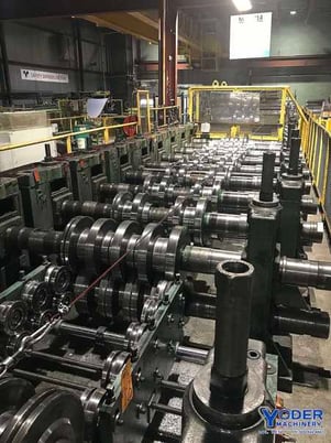 21 Stand, PM Machine Tool rollformer, 4-1/2" arbor, 60" roll space, egual gearing, #70354 - Image 3