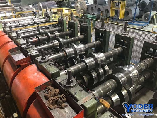 21 Stand, PM Machine Tool rollformer, 4-1/2" arbor, 60" roll space, egual gearing, #70354 - Image 4
