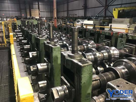 21 Stand, PM Machine Tool rollformer, 4-1/2" arbor, 60" roll space, egual gearing, #70354 - Image 6