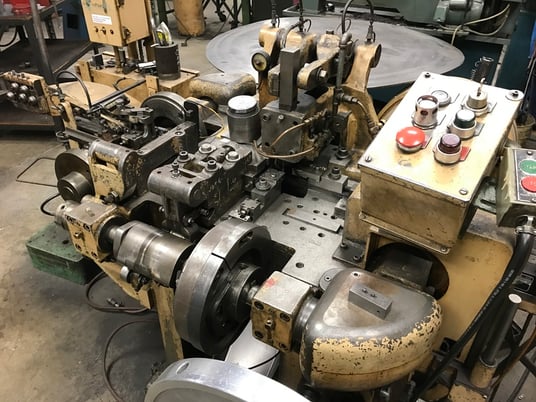 Nilson #S-2, 4-slide machine, 10" maximum feed length, 1/8" wire diameter, wire feed, from service, 1977, Tag - Image 2