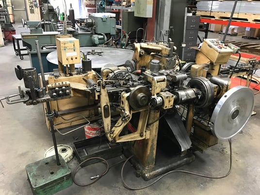 Nilson #S-2, 4-slide machine, 10" maximum feed length, 1/8" wire diameter, wire feed, from service, 1977, Tag - Image 3