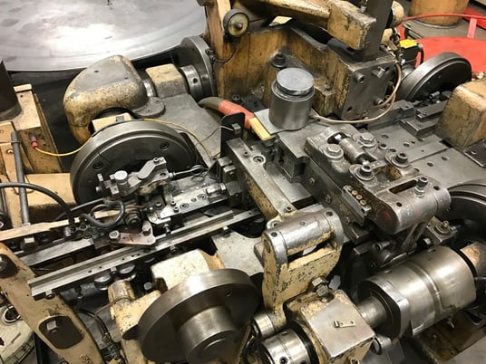 Nilson #S-2, 4-slide machine, 10" maximum feed length, 1/8" wire diameter, wire feed, from service, 1977, Tag - Image 4