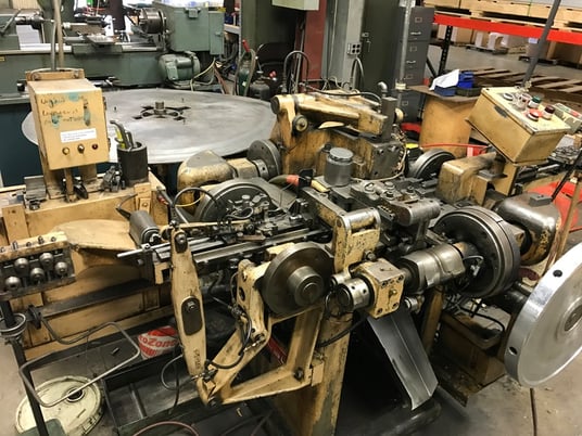 Nilson #S-2, 4-slide machine, 10" maximum feed length, 1/8" wire diameter, wire feed, from service, 1977, Tag - Image 6