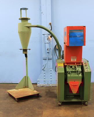 Granutec #TFG-810-5, plastic granulator, w/Hopper, 5 HP, #157613 - Image 1