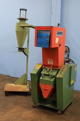 Granutec #TFG-810-5, plastic granulator, w/Hopper, 5 HP, #157613 - Image 2