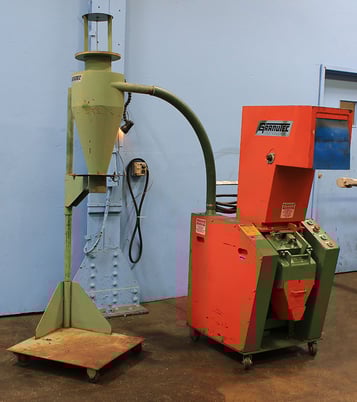 Granutec #TFG-810-5, plastic granulator, w/Hopper, 5 HP, #157613 - Image 3