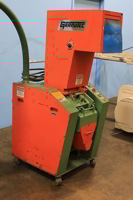 Granutec #TFG-810-5, plastic granulator, w/Hopper, 5 HP, #157613 - Image 4