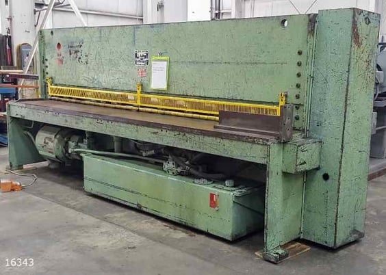 3/8" x 12' HTC #U37-12, 24" sq arm, remote foot switch, 36" 2-speed front operated power back gauge, 60 HP - Image 2