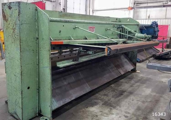 3/8" x 12' HTC #U37-12, 24" sq arm, remote foot switch, 36" 2-speed front operated power back gauge, 60 HP - Image 3