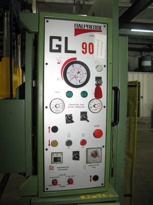 224 Ton, Italpresse #GL90, 35.5x19.75" electric platens, 13" daylight, 12" stroke, self-contained, #2654 - Image 5