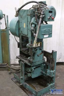 25 Ton, Tishken #COT-8 Cutomatic cut off press, 2.5 stroke, air clutch & brake, #70958 - Image 2