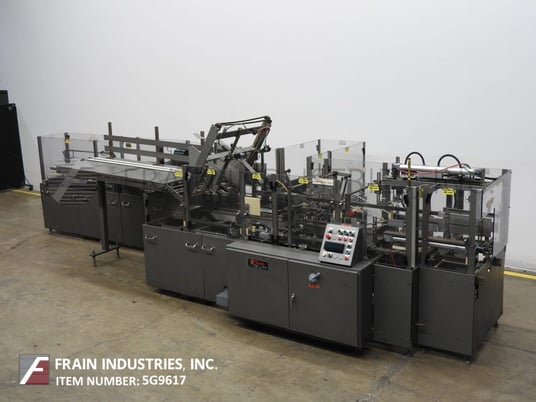 Thiele #410, automatic, horiztontal, case erector, packer and hot melt glue sealer, 5-20 cases per minute, 3 - Image 1