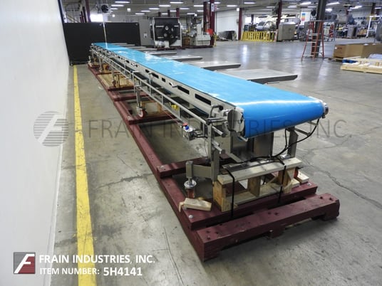24" wide x 39.7' long, Dorner, Stainess Steel belt conveyor, food grade belt, variable speed control - Image 2