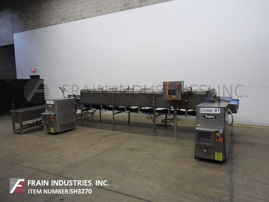 Stainless Steel, steam tunnel & cooling trough, top flip up covers, side steam distributors - Image 1