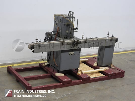 Filamatic #DAB-16, automatic 2 piston filler, 3-18 cycles per minute, mounted base frame with casters and - Image 5