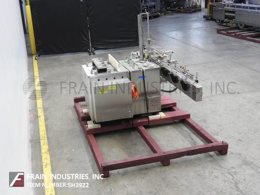 Filamatic #H-Z-300, automatic, 4 head piston filler, with 3-1/2" wide x 112" long delron product conveyor - Image 4