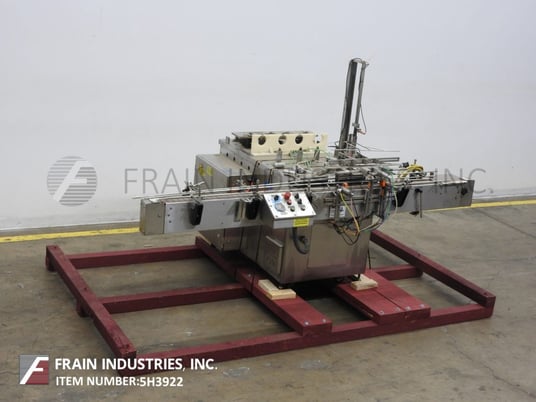 Filamatic #H-Z-300, automatic, 4 head piston filler, with 3-1/2" wide x 112" long delron product conveyor - Image 5
