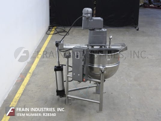 40 gallon Groen #DNTA40, 316 Stainless Steel jacketed kettle, 28" diameter x 21" deep, 125 psi, 2-1/2" OD/2" - Image 3