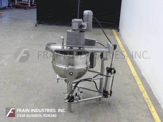 40 gallon Groen #DNTA40, 316 Stainless Steel jacketed kettle, 28" diameter x 21" deep, 125 psi, 2-1/2" OD/2" - Image 4