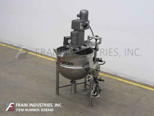 40 gallon Groen #DNTA40, 316 Stainless Steel jacketed kettle, 28" diameter x 21" deep, 125 psi, 2-1/2" OD/2" - Image 5