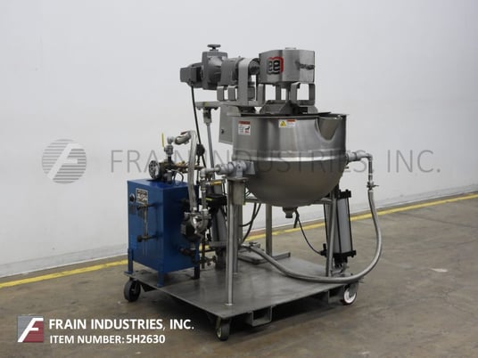 50 gallon Lee #50CHD9MT, 316 Stainless Steel jacketed double motion kettle, 30" diameter x 22" deep, 100 psi - Image 5