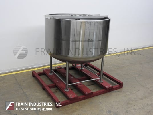 750 gallon Hamilton, 304 Stainless Steel low pressure jacketed kettle w/o agitation, 72" dia. x 52" deep - Image 5