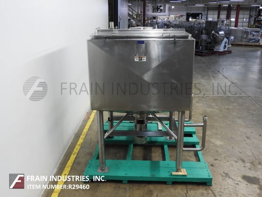 Walker #Liqui-Mixer, 750 gallon, 316L Stainless Steel construction high shear, jacketed liquefier, 27" sloped - Image 4