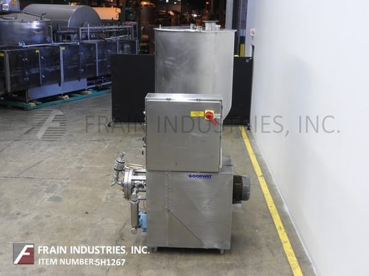 Goodway #CM35, compact, Stainless Steel, continuous, high shear, rotar, stator, aerator mixer, 250-4800 lbs. - Image 3