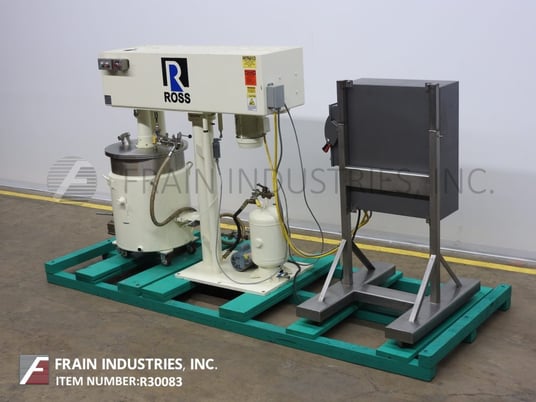 Ross #CDA50, 304 Stainless Steel vertical jacketed mixer, 50 gallon, full vacuum, 2" ball valve discharge - Image 5