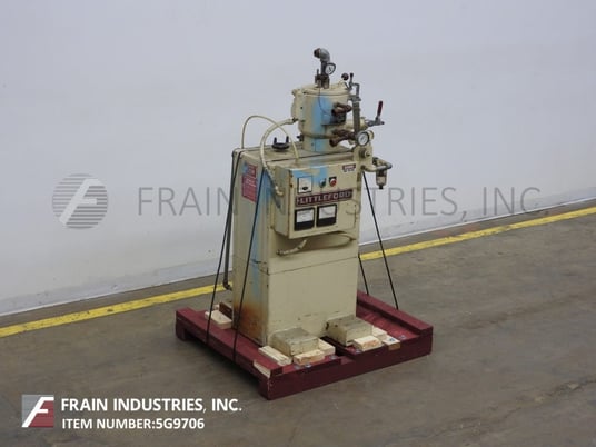 Littleford #W10B, high intensity lab mixer, jacketed bowl, hinged top cover w/spray nozzle, 2 tier blade, 3 HP - Image 5