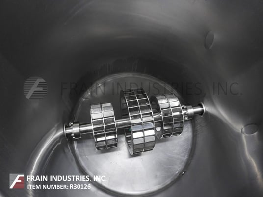 300 gallon Lee #300DBT, 316 Stainless Steel single wall tank, 44" diameter x 55" deep with dish style bottom - Image 2
