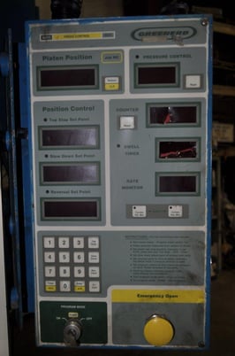 100 Ton, Greenerd #H-100-30L5, hydraulic press, 12" stroke, 20" daylight, 20" x21.25"bed, T-Slotted - Image 6